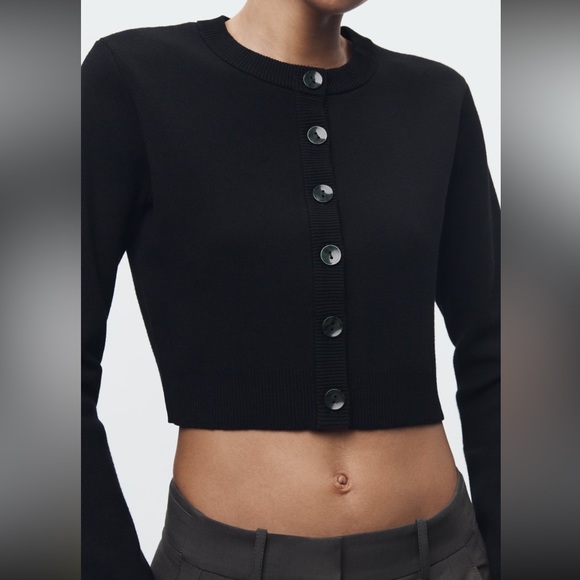 Zara Buttoned Knit Cardigan 5536/106 337/015 - Picture 4 of 7